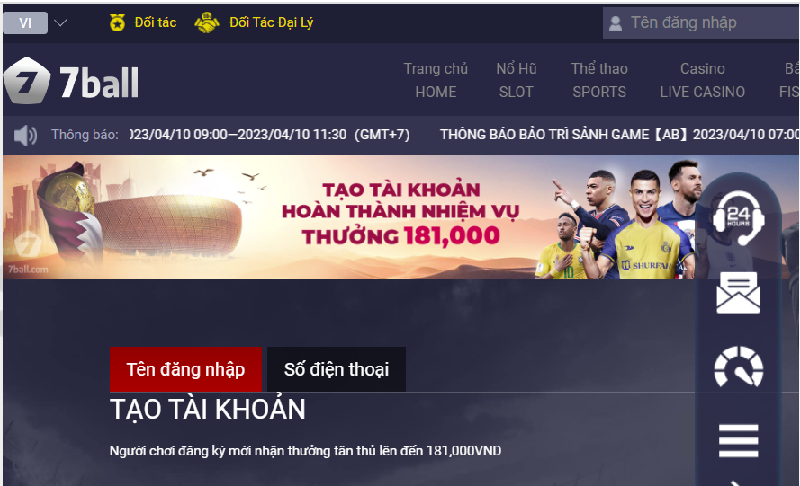 7ball &ndash; Nh&agrave; c&aacute;i uy t&iacute;n chuy&ecirc;n c&aacute; cược nổi tiếng top đầu Ch&acirc;u &Aacute;