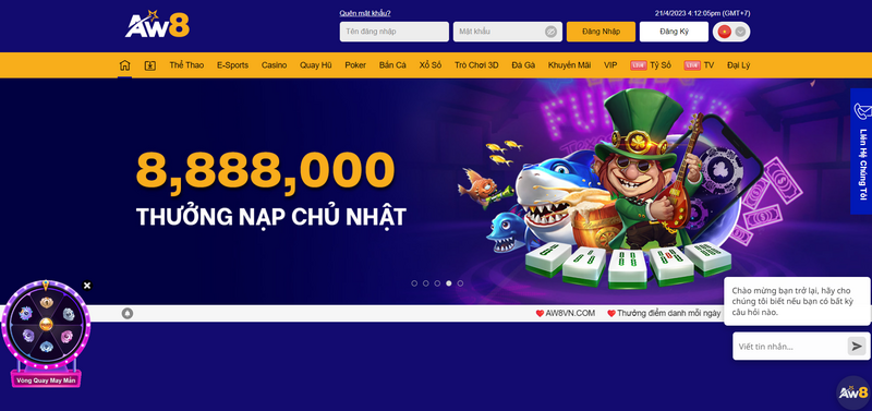 AW8 - Nh&agrave; c&aacute;i uy t&iacute;n, lừng danh tr&ecirc;n thị trường giải tr&iacute;